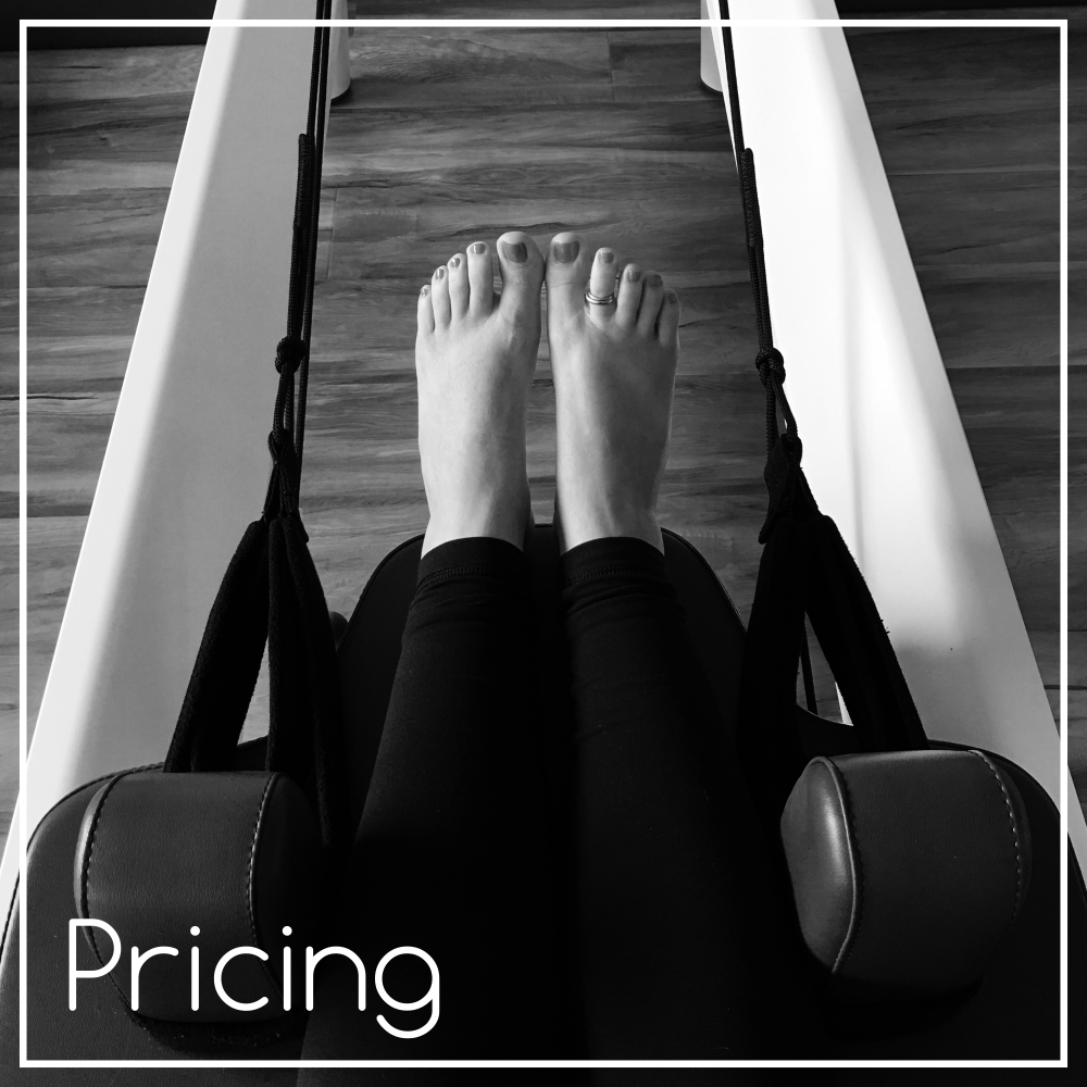 Pricing for our Pilates classes
